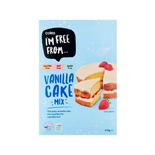 Coles I'M Free From Cake Mix Vanilla | 470g