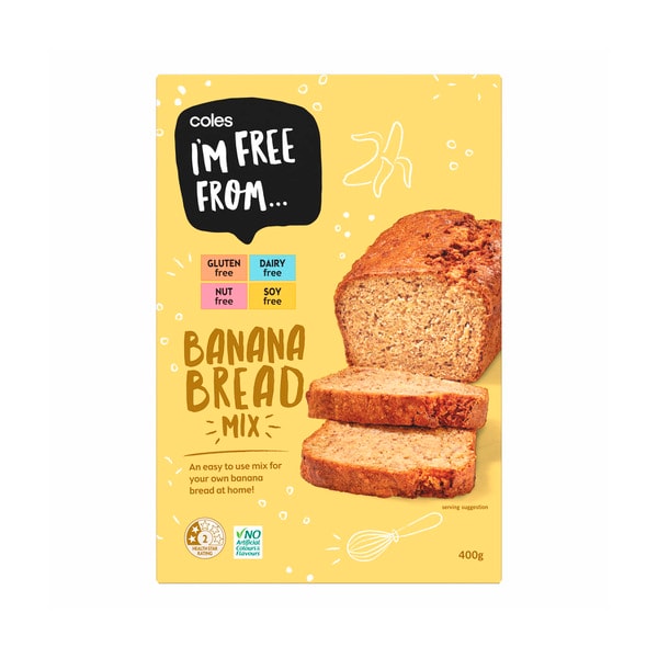 Coles I'M Free From Banana Bread Mix | 400g