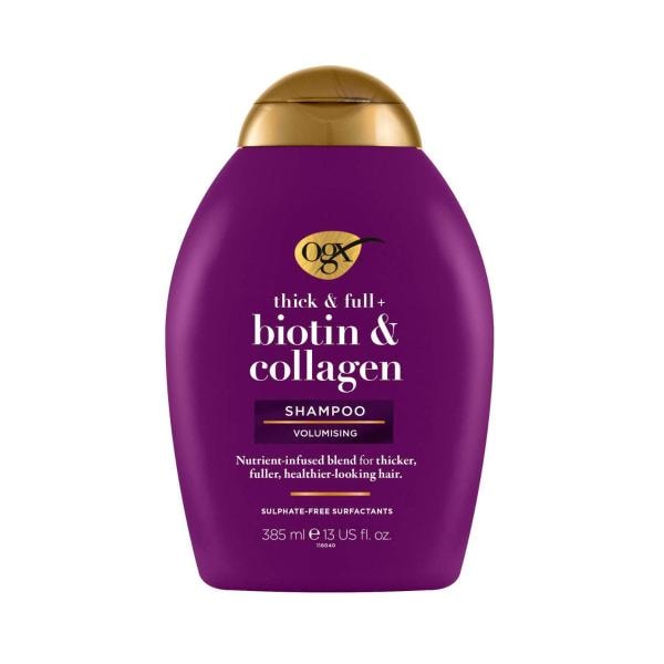 Ogx Thick & Full + Volumising Biotin & Collagen Shampoo For Fine Hair | 385mL