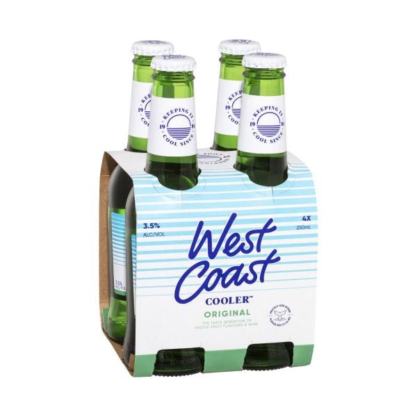 West Coast Cooler Bottles 250mL | 4 Pack