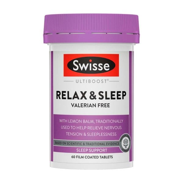 Swisse "Ultiboost Relax & Sleep With Passionflower Traditionally Used in Western Herbal Medicine to Supports Healthy | 1 pack