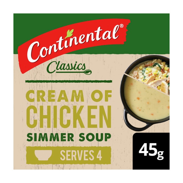 Continental Cream Of Chicken Soup Serves 4 | 45g