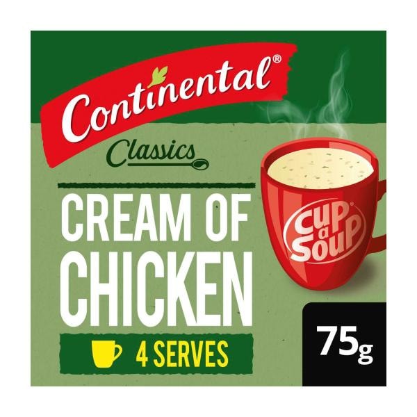 Continental Cup A Soup Cream Of Chicken Soup Serves 4 | 75g