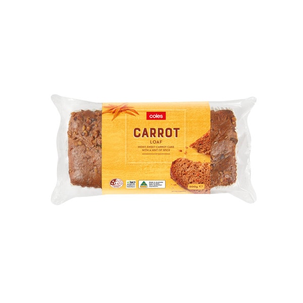 Coles Carrot Loaf Cake | 500g