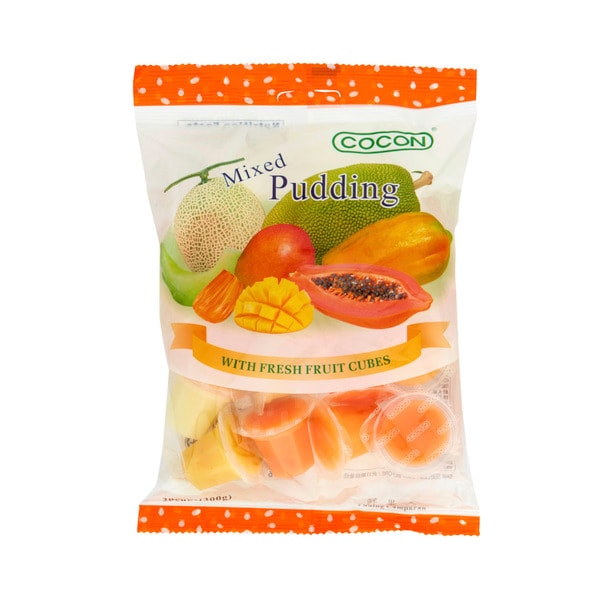 Cocon Mixed Pudding With Fresh Fruit 20 Cubes | 300g