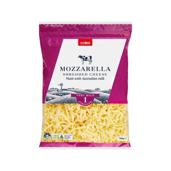 Coles Mozzarella Shredded Cheese | 700g