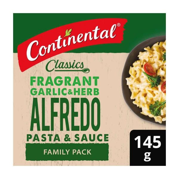 Continental Alfredo With Garlic & Herb Family Pasta & Sauce | 145g