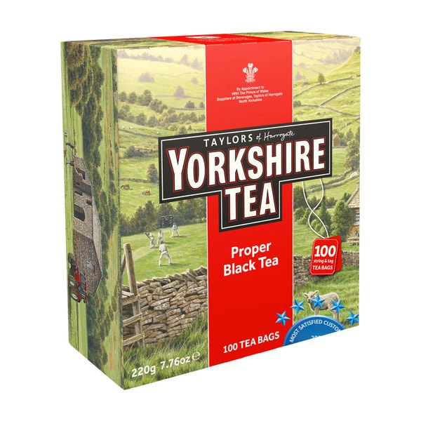 Taylors of Harrogate Yorkshire Black Tea Bags 100 pack | 220g