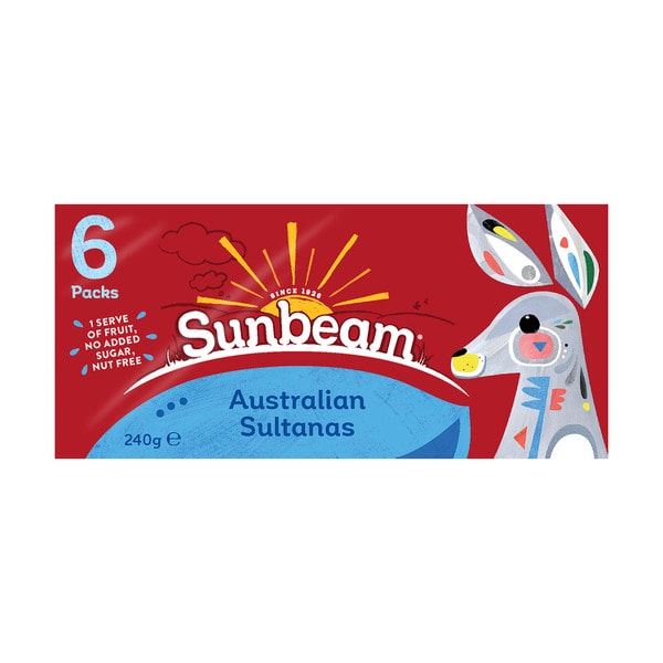 Sunbeam Sultanas Snack 6 Pack | 240g