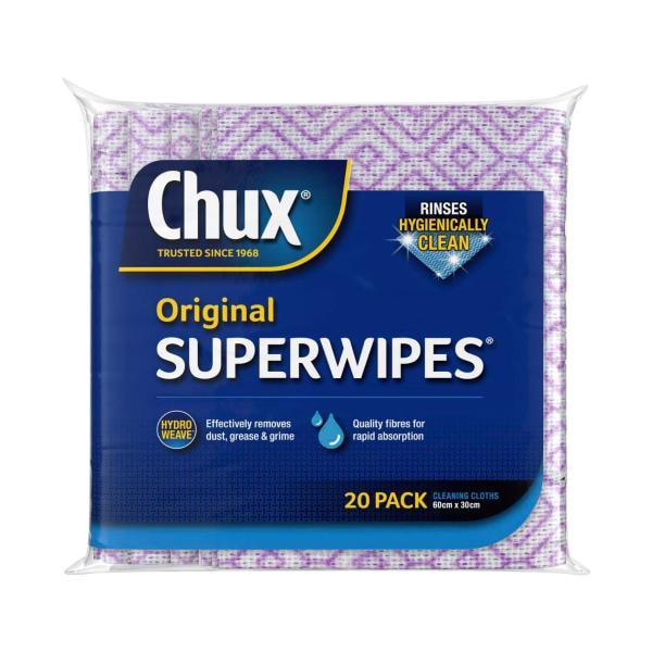 Chux Superwipes Cleaning Cloths 60cm X 30cm | 20 pack