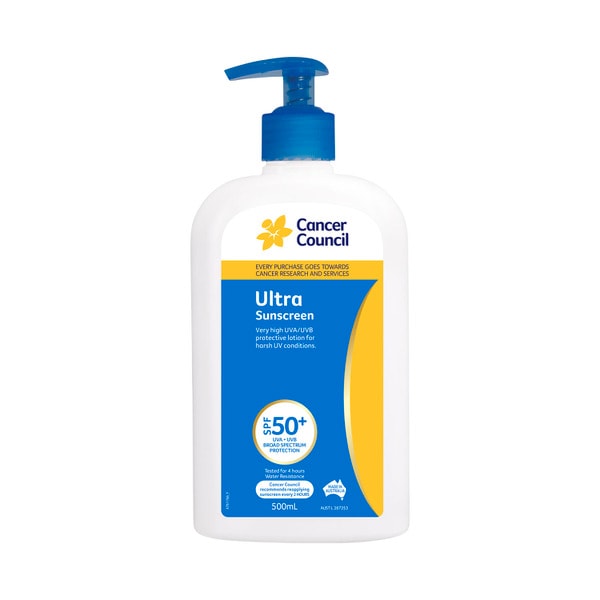 Cancer Council SPF 50+ Ultra Pump Sunscreen | 500mL