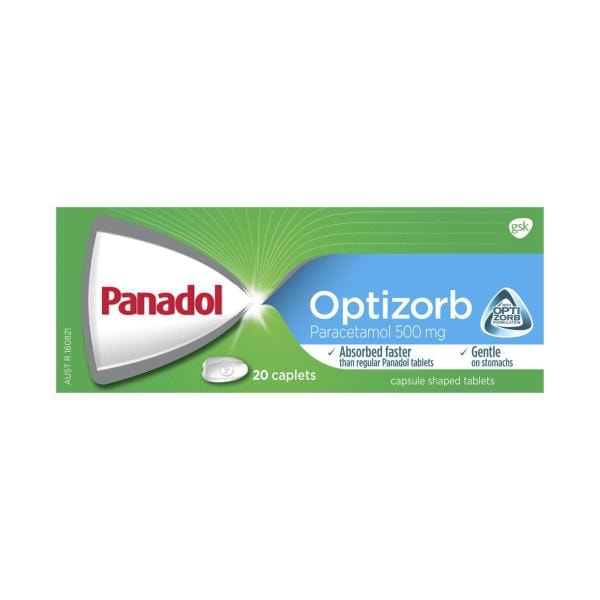 Panadol With Optizorb Paracetamol For Fast Pain Relief 500mg | 20 pack