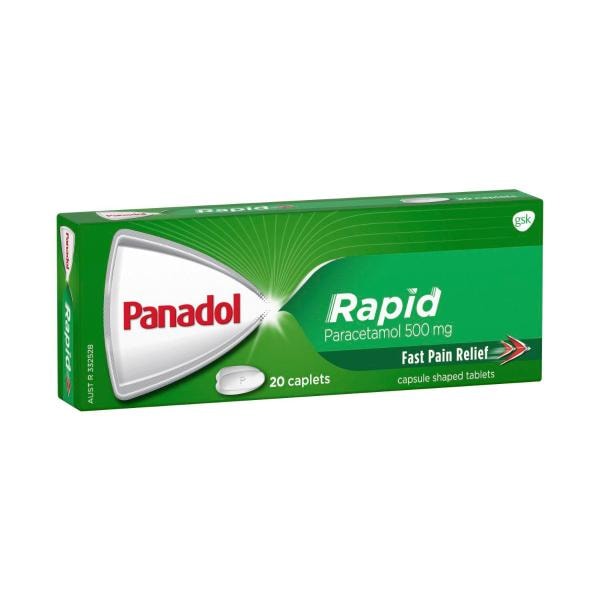 Panadol Rapid for Fast Pain Relief With Paracetamol 500mg | 20 pack