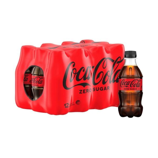 Coca-Cola Zero Sugar Soft Drink Multipack Bottles 12x300mL | 12 pack