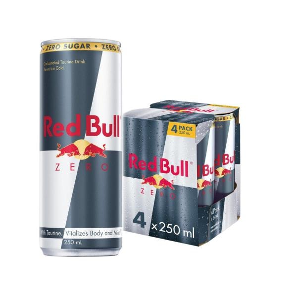Red Bull Energy Drink Zero 4x250mL | 4 pack