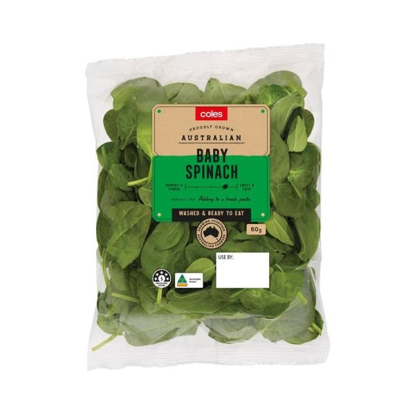 Coles Baby Spinach | 60g