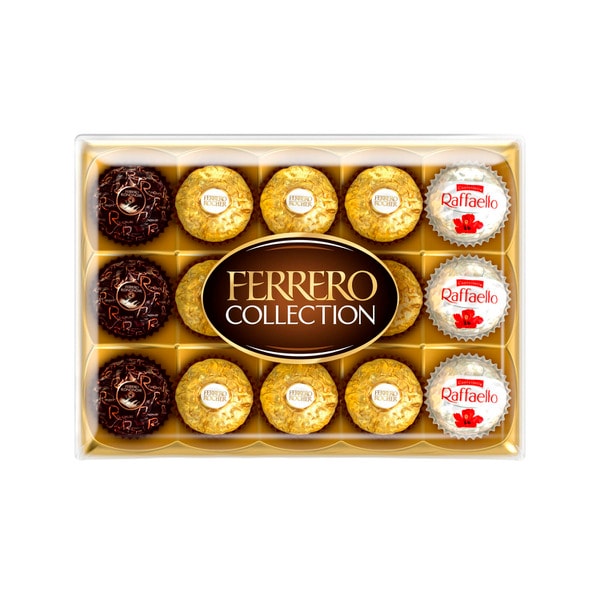 Ferrero Collection Rocher Raffaello Rondnoir Chocolate Gift Box 15 Pack | 172g