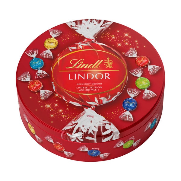 Lindt Lindor Limited Edition Chocolate Round Tin | 433g