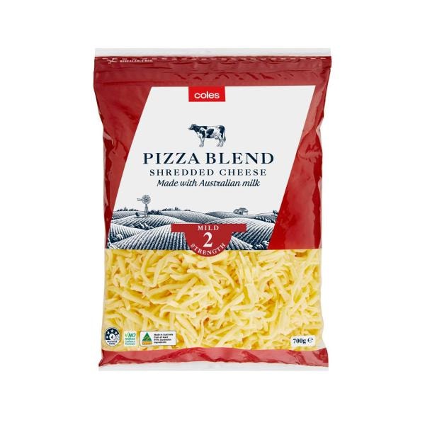 Coles Pizza Blend Shredded Cheese | 700g