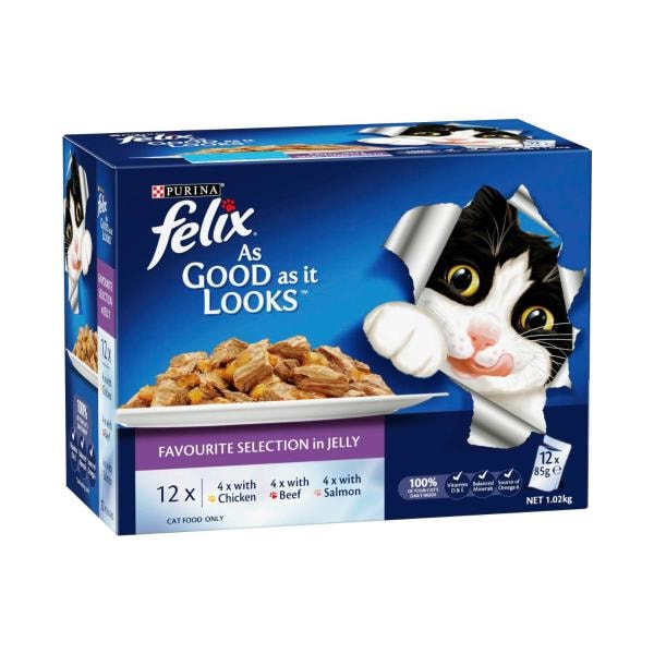 Purina Felix As Good As It Looks Favourite Selection Cat Food | 12 pack