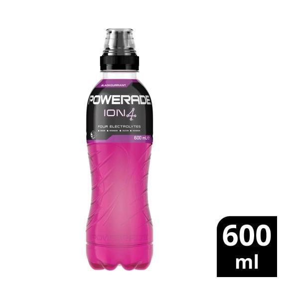 Powerade ION4 Blackcurrent Sports Drink Sipper Cap | 600mL