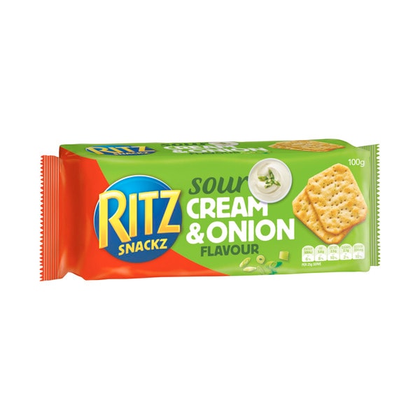 Ritz Snackz Sour Cream and Onion Crackers | 100g