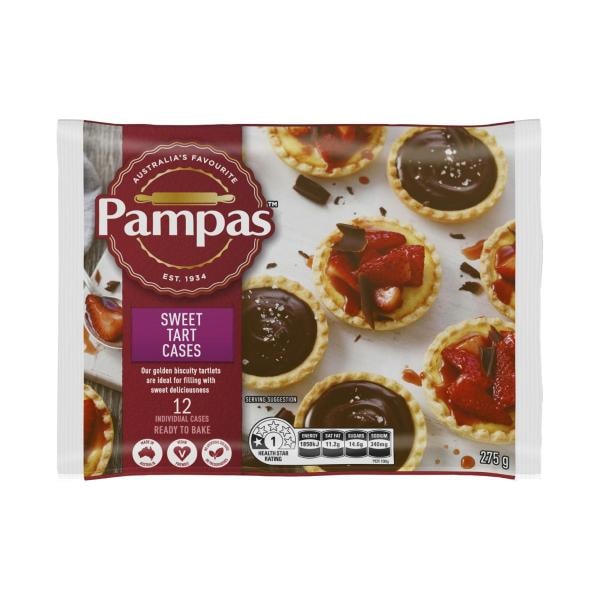 Pampas Frozen Pastry Tart Sweet 12 pack | 275g
