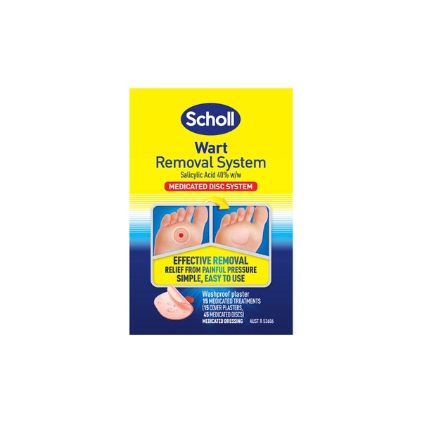 Scholl Waterproof Wart Remover | 15 pack
