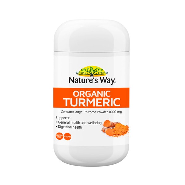 Nature's Way Organic Turmeric 1000mg 60 Tablets  | 60 pack