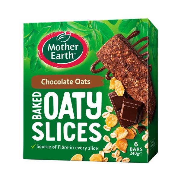 Mother Earth Baked Oaty Slices Chocolate Oats | 240g