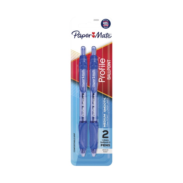 Paper Mate Profile Pen Blue | 2 pack