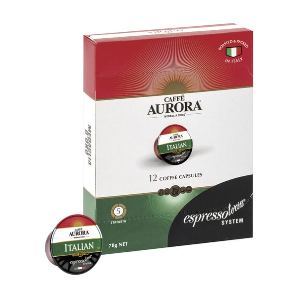 Caffe Aurora Espressotoria Italian Coffee Capsules | 12 pack