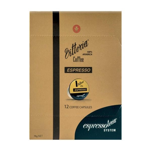 Vittoria Espressotoria Espresso Coffee Capsules 12 pack | 78g