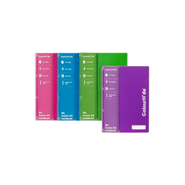 Marbig Colourhide Notebook A4 120pages | 1 pack
