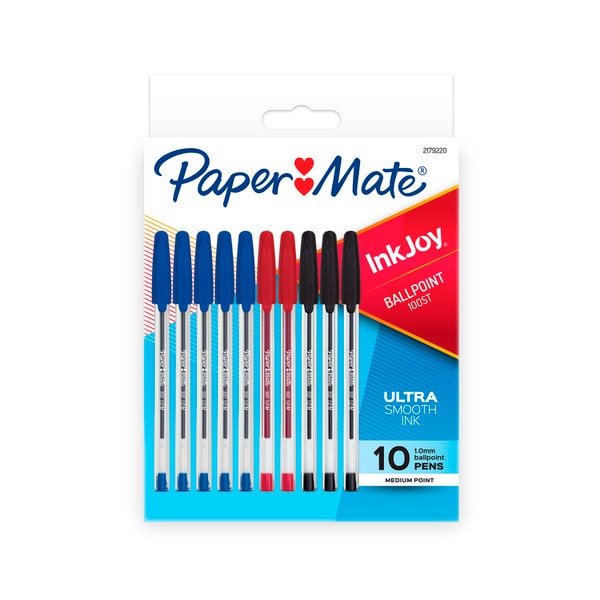Paper Mate Inkjoy 100 Assorted Colours | 10 pack