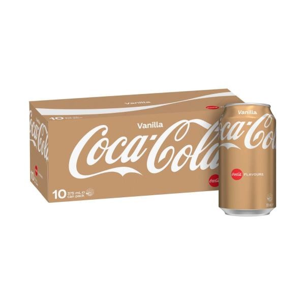 Coca-Cola Vanilla Soft Drink Multipack Cans 10x375mL | 10 pack