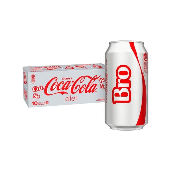 Coca-Cola Diet Coke Soft Drink Multipack Cans 10x375mL | 10 pack