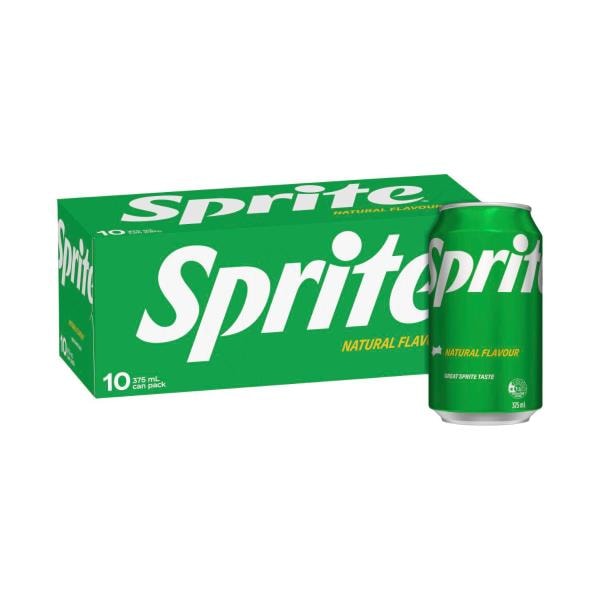 Sprite Lemonade Soft Drink 10x375mL | 10 pack