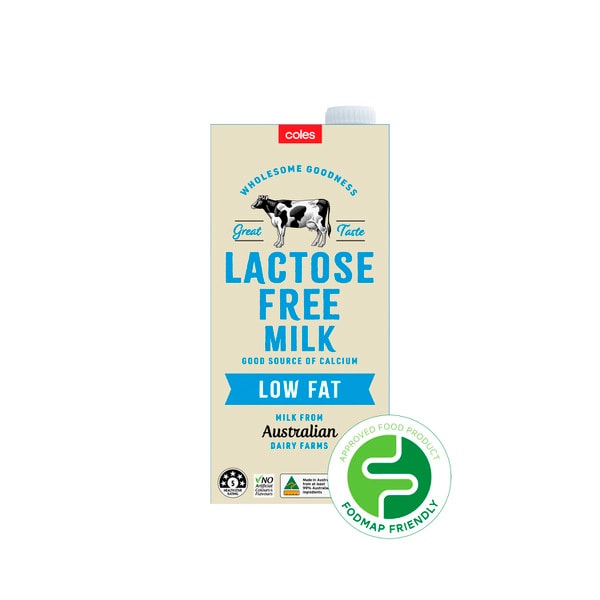 Coles Lactose Free UHT Low Fat Milk | 1L