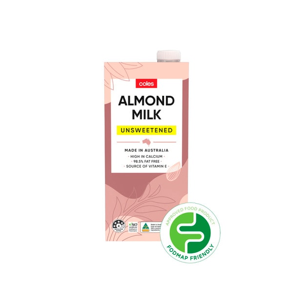 Coles Almond Milk Unsweetened | 1L