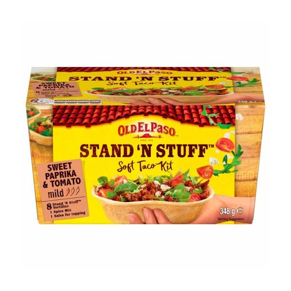 Old El Paso Stand N Stuff Soft Taco Kit Mexican Style | 348g