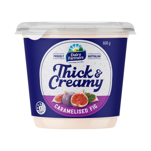 Dairy Farmers Thick & Creamy Caramelised Fig Yoghurt | 600g