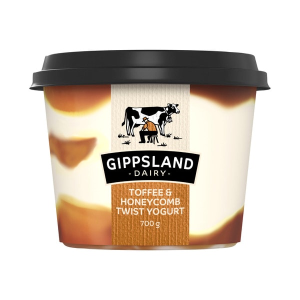 Gippsland Dairy Toffee & Honeycomb Twist Yoghurt | 700g