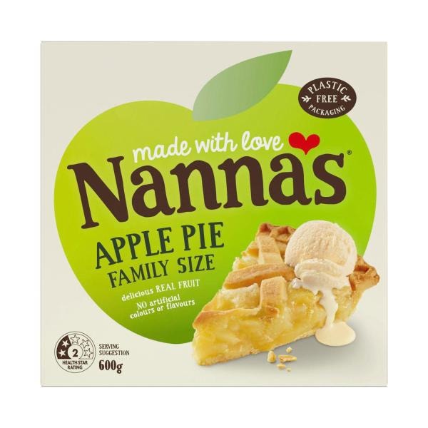 Nanna's Frozen Apple Pie | 600g