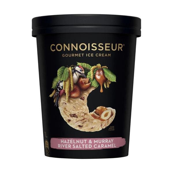 Connoisseur Hazelnut & Murray River Salted Caramelice Cream | 1L