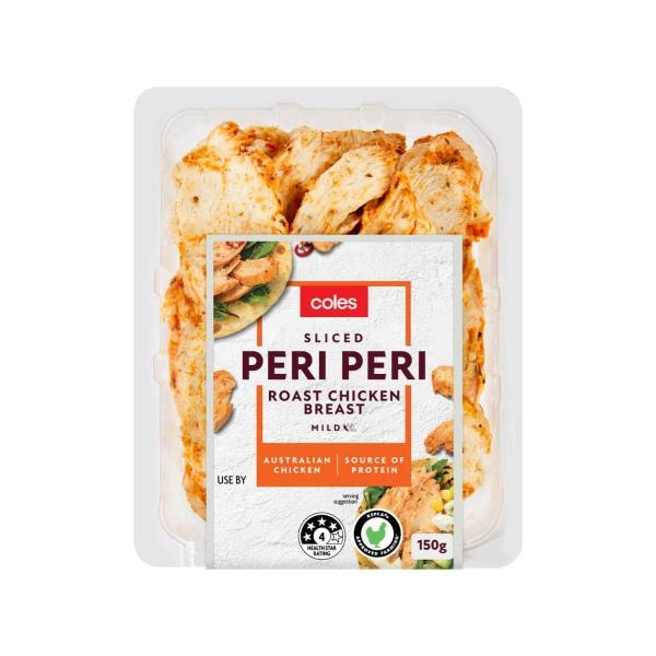 Coles Sliced Peri Peri Roast Chicken Breast | 150g