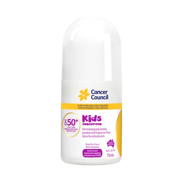 Cancer Council Kids Sunscreen SPF 50+ Roll On | 75mL