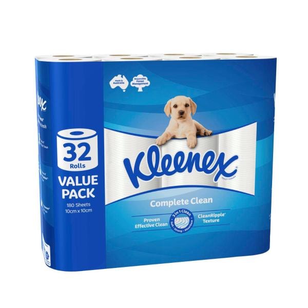 Kleenex Complete Clean Toilet Paper | 32 pack