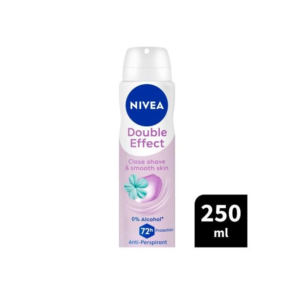Nivea Double Effect Aerosol Antiperspirant Deodorant | 250mL
