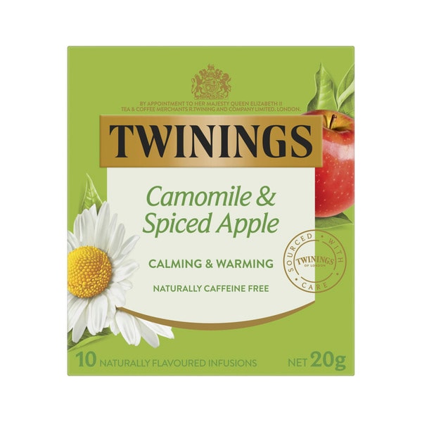 Twinings Infused Camomile & Spiced Apple Tea Bags | 10 pack
